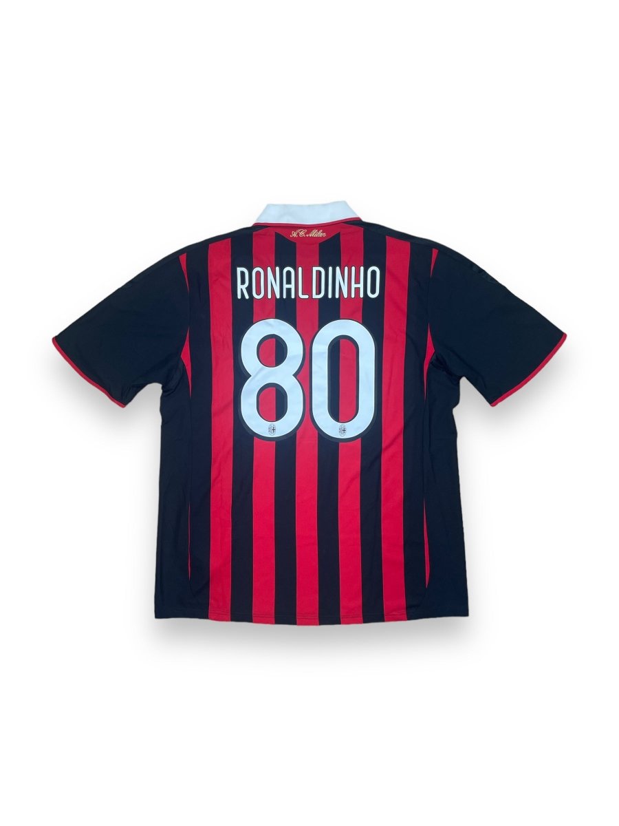 AC Milan Home Shirt 2009/10 Ronaldinho #80 - 9/10 - XL