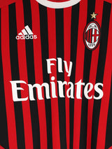AC Milan Home Shirt 2011/12 Pato 7 (Kids L)