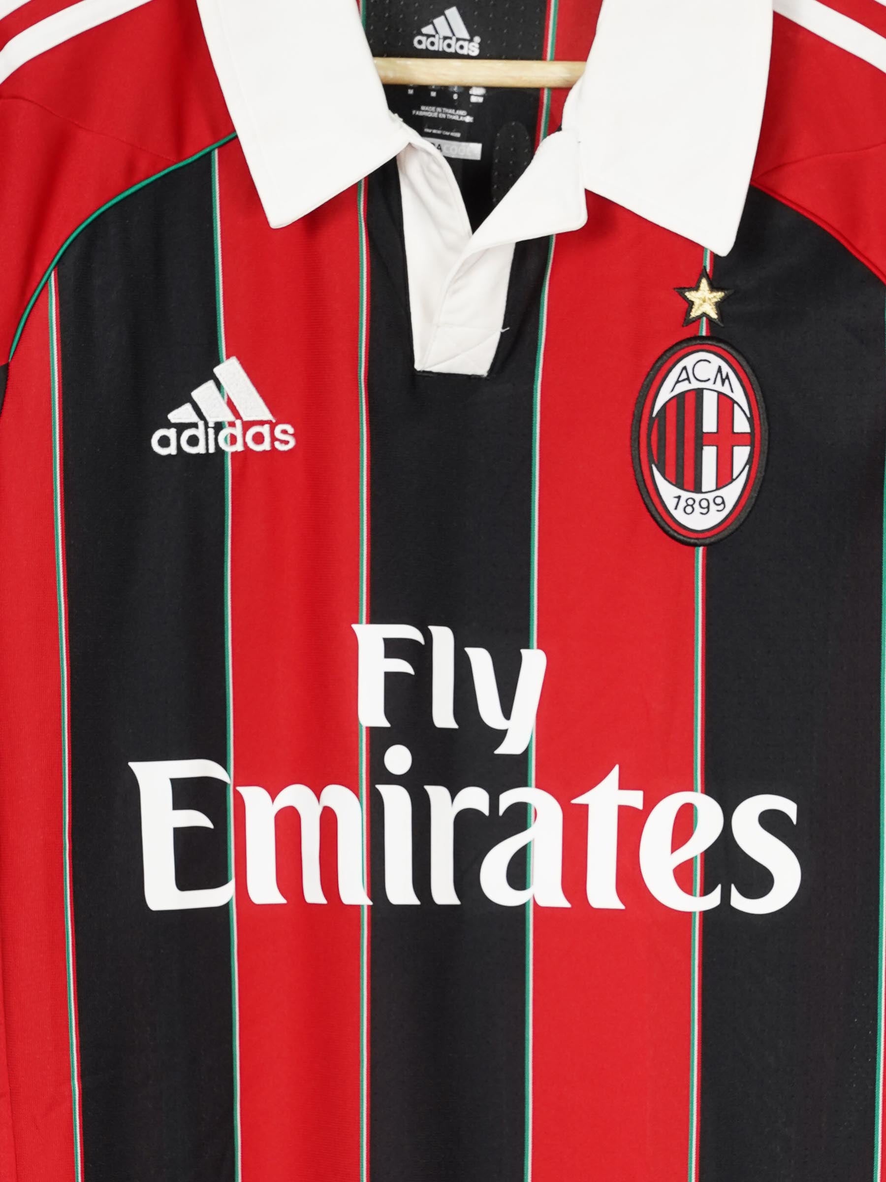 2012/13 AC Milan Balotelli #45 Home Shirt (M) Adidas | First11