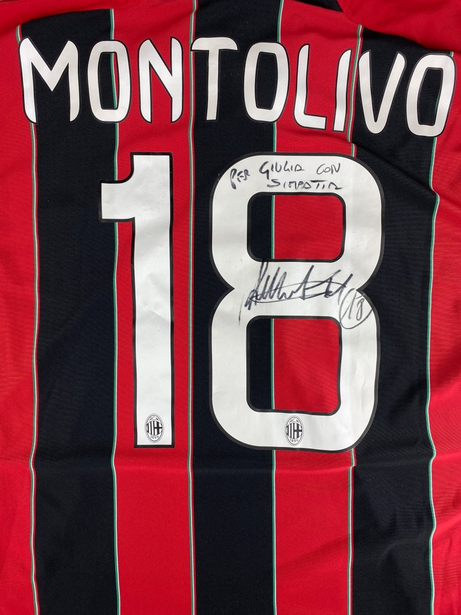 AC Milan Home Shirt 2012/13 Signed by Montolivo - 7/10 - XL