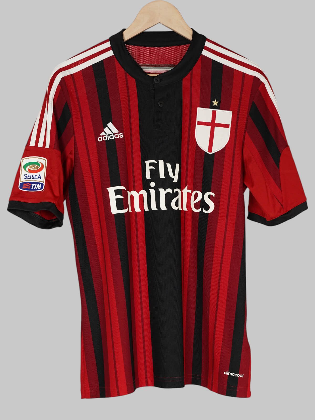 2014/15 AC Milan Balotelli #45 Home Shirt (M) Adidas | First11