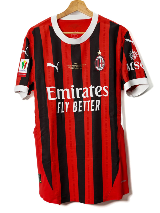 AC Milan Home Shirt 2024/25 Match Issue Signed Rafa Leao 10 (L)