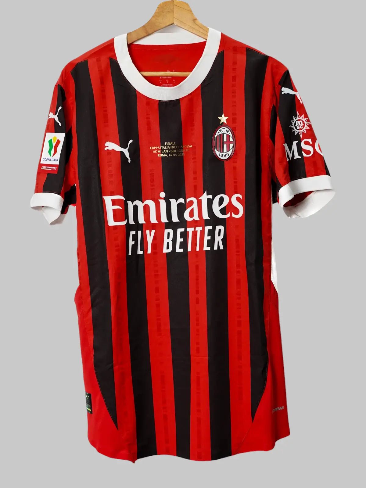 AC Milan Home Shirt 2024/25 Match Issue Signed Rafa Leao 10 (L)