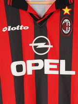 AC Milan Home Shirt L/S 1997/98 Kluivert 9 (L)