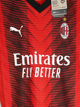 AC Milan Home Shirt Player Issue 2023/24 BNWT Rafa Leao 10 (L)