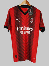 AC Milan Home Shirt Player Issue 2023/24 BNWT Theo 19 (M)