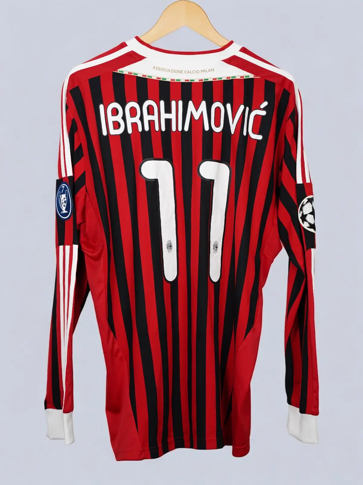2011/12 AC Milan Ibrahimović #11 Home Shirt L/S (XL) Adidas | First11