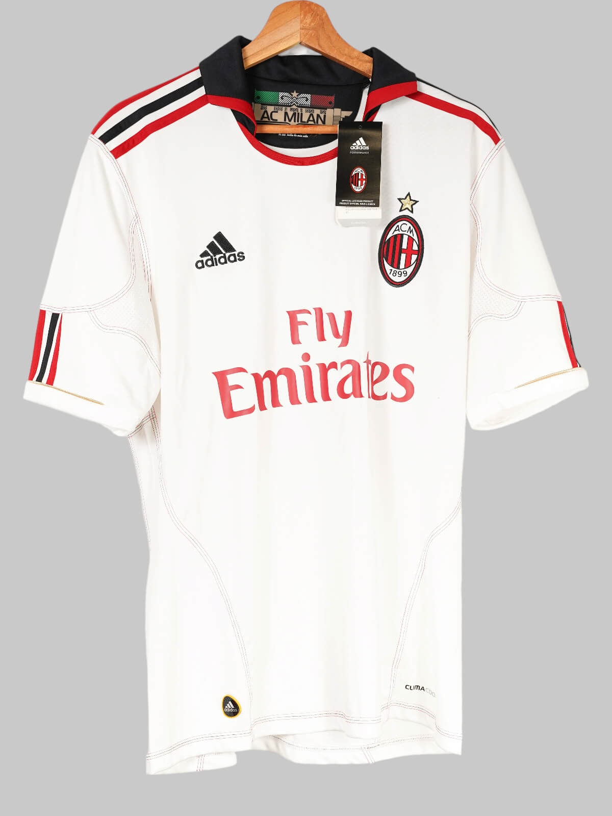  AC MILAN 10/11 away ゲームシャツ ACミラン 2010/11 AC Milan Cambaro #14 Away Shirt Signed BNWT (M) Adidas