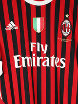 AC Milan Signed Home Shirt 2011/12 Aquilani 18 (XL)