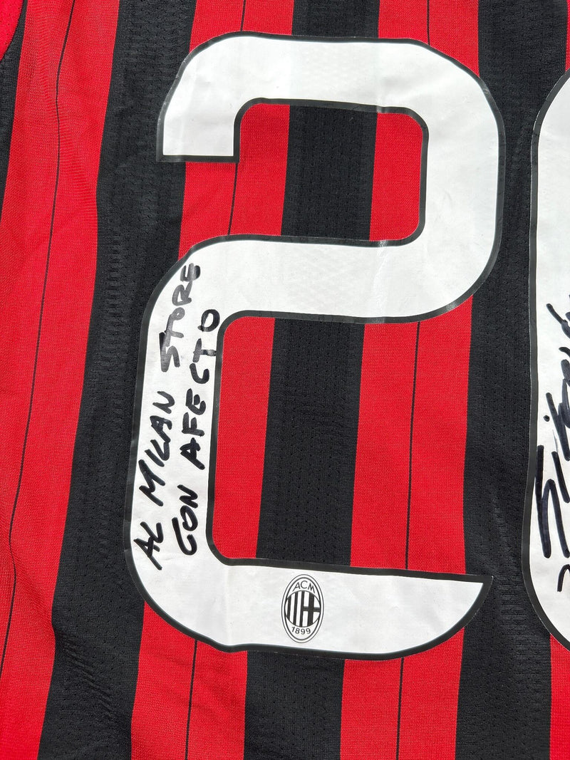 AC Milan Signed Home Shirt 2013/14 Silvestre 26 (L)