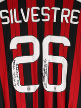 AC Milan Signed Home Shirt 2013/14 Silvestre 26 (L)
