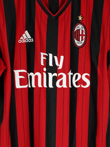 AC Milan Signed Home Shirt 2013/14 Silvestre 26 (L)