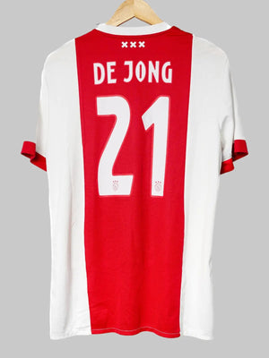Ajax Home Shirt 2017/18 De Jong 21 (L)