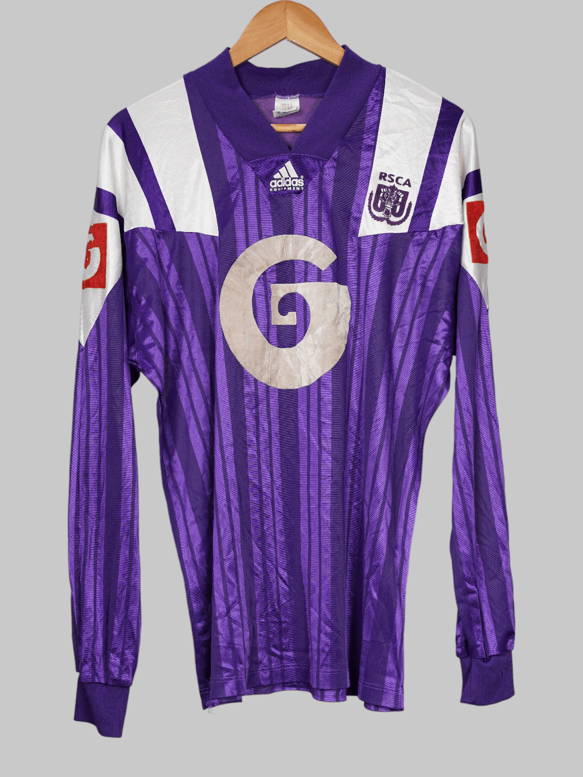 Anderlecht Away Shirt 1992/93 9 Match Worn/ Issued (L)