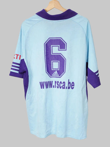 Anderlecht Away Shirt 2001/2 6 Match worn/issued (XXL)