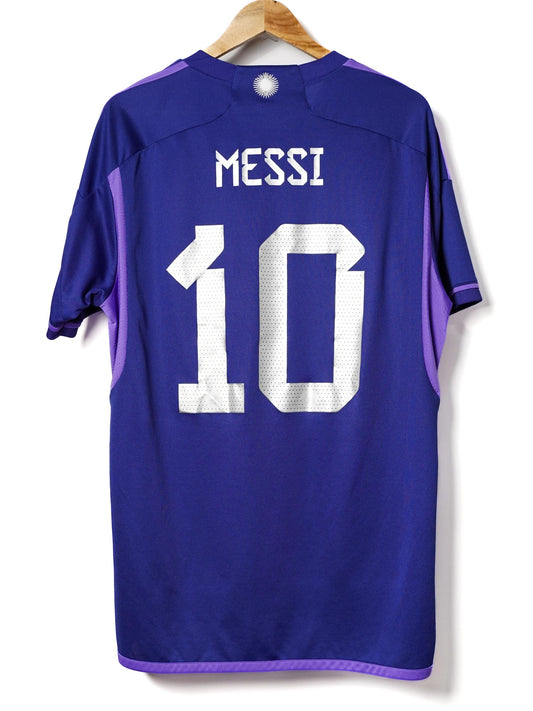 Argentina Away Shirt 2022/23 Messi 10 (XL)