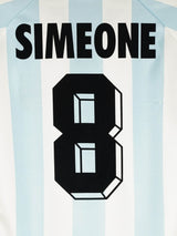 Argentina Home Shirt 1998/99 Simeone 8 (L)