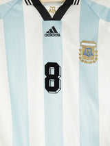 Argentina Home Shirt 1998/99 Simeone 8 (L)