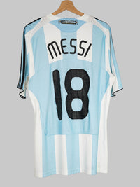 Argentina Home Shirt 2007/9 Messi 18 (L)