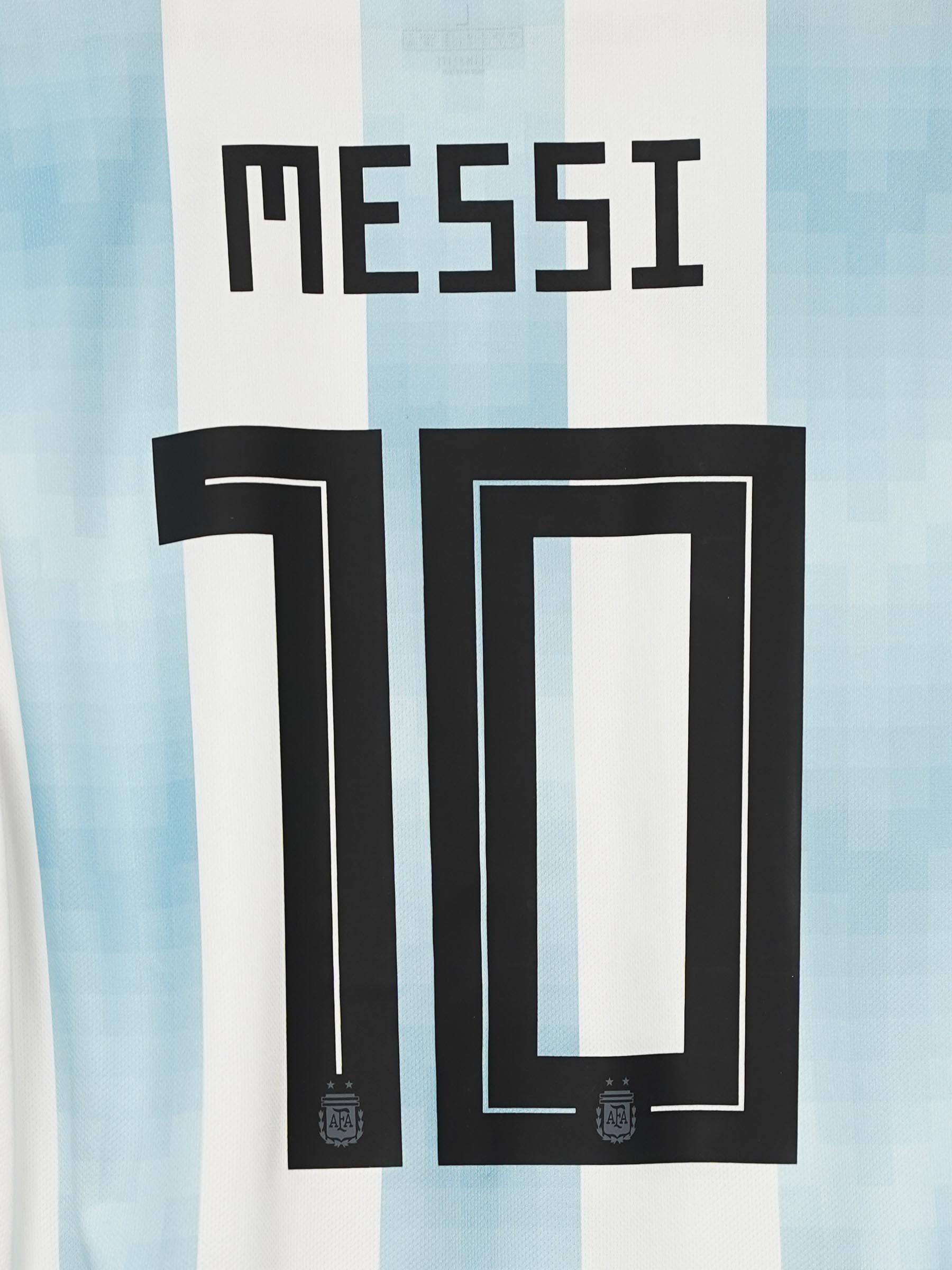 Argentina Home Shirt 2018/19 Messi 10 (L)
