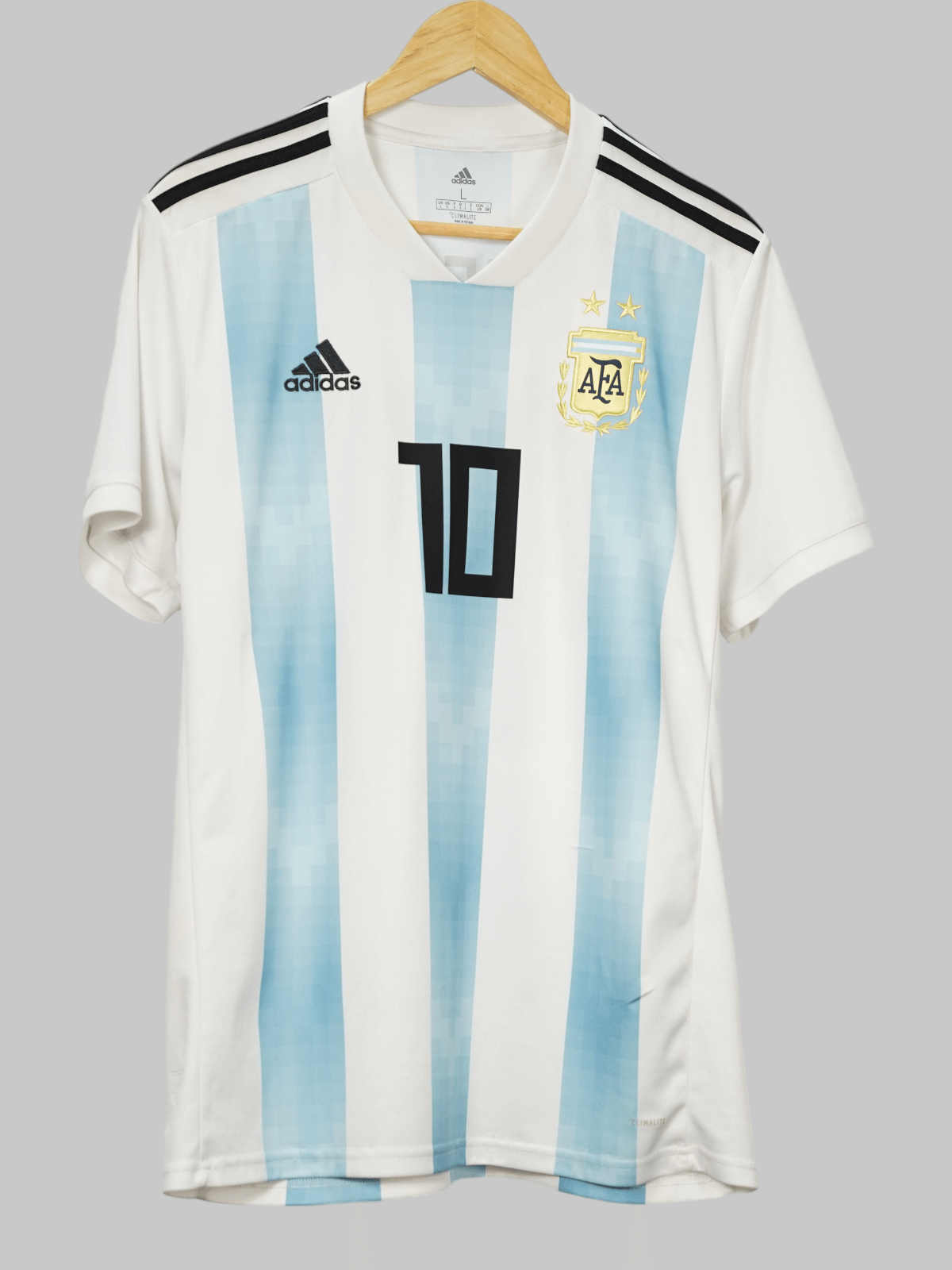  アルゼンチン代表 MESSI 10 シャツ　2018 2018/19 Argentina Messi #10 Home Shirt (L) Adidas | First11
