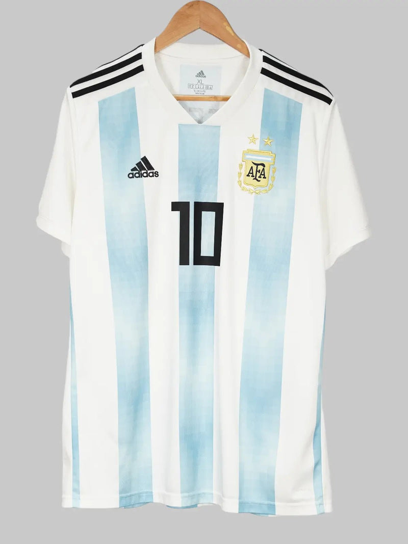 Argentina Home Shirt 2018/19 Messi 10 (XL)