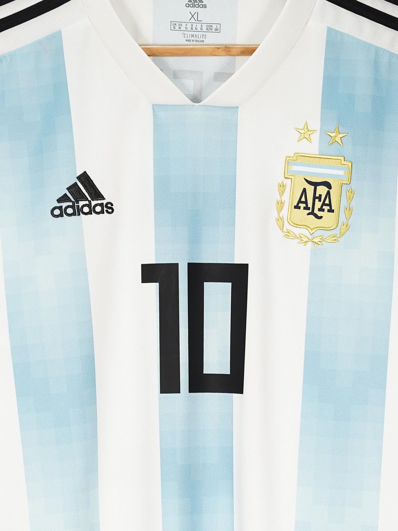 Argentina Home Shirt 2018/19 Messi 10 (XL)