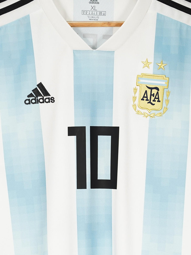 Argentina Home Shirt 2018/19 Messi 10 (XL)
