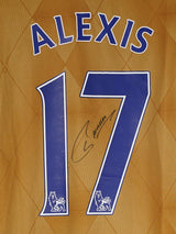 Arsenal Away Shirt 2015/16 Alexis 17 Signed (L)