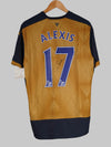 Arsenal Away Shirt 2015/16 Alexis #17 Signed (L)