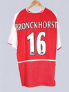 Arsenal Home Shirt 2002/4 Bronckhorst #16 (XL)