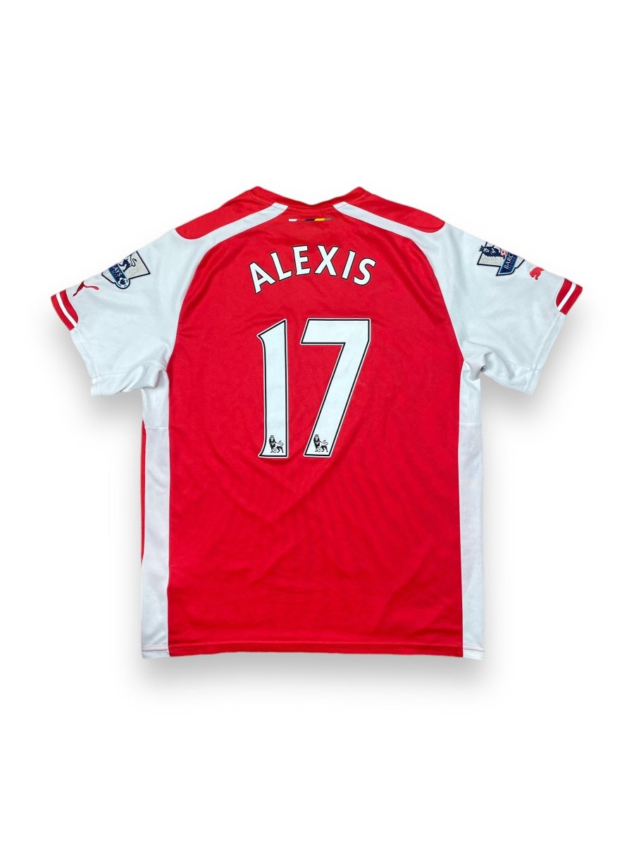 Arsenal Home Shirt 2014/15 Alexis #17 - 9/10 - L