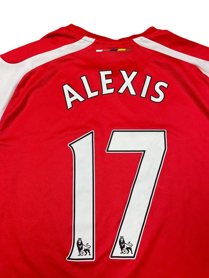 Arsenal Home Shirt 2014/15 Alexis #17 - 9/10 - L