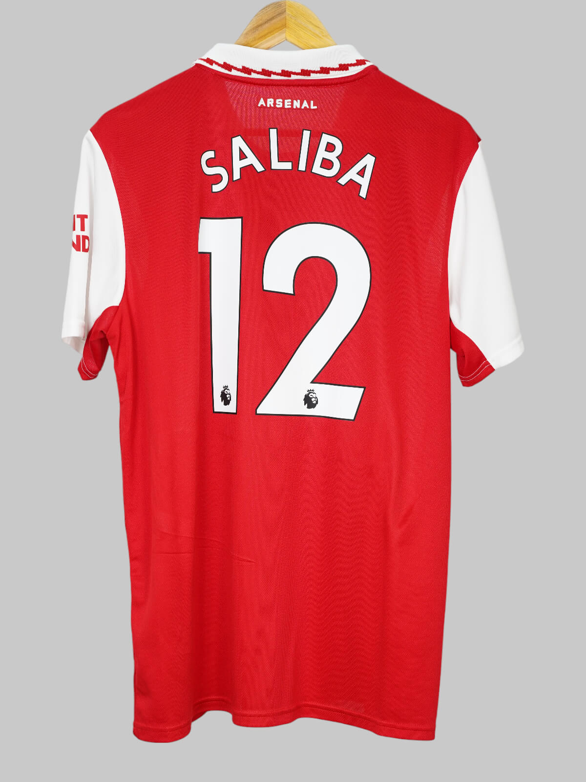 Arsenal Home Shirt 2022/23 Saliba 12 (L)