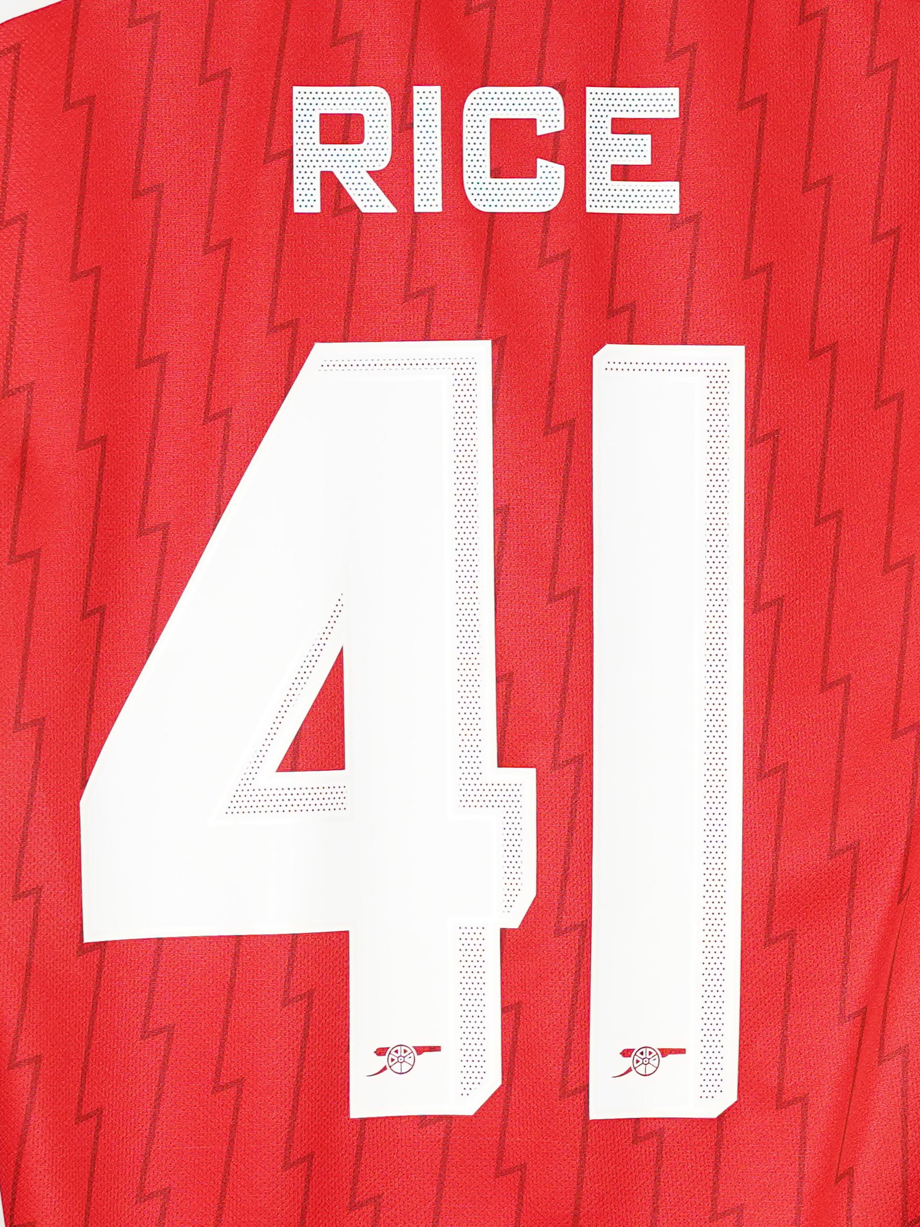 Arsenal Home Shirt 2023/24 Rice 41 (S)