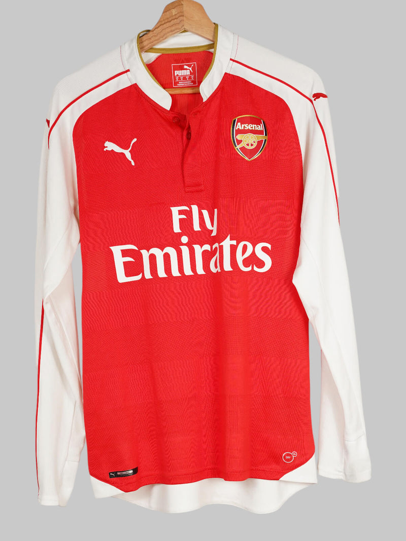Arsenal Home Shirt L/S 2015/16 Arteta 8 (M)