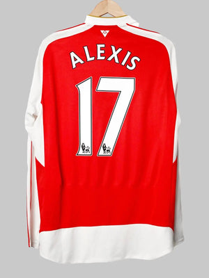 Arsenal L/S Home Shirt 2015/16 Alexis 17 (L)