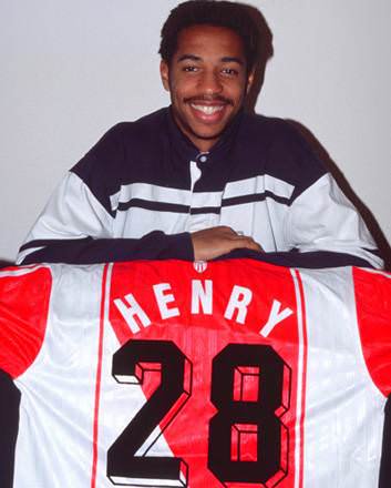 AS Monaco 1996/97 Home Henry #28 Nameset