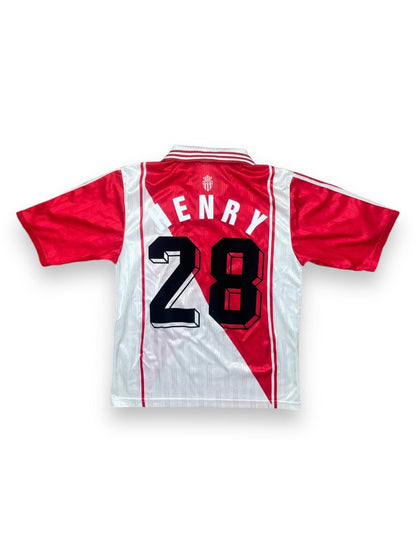 AS Monaco Home Shirt 1996/97 Henry #28 - 10/10 - S