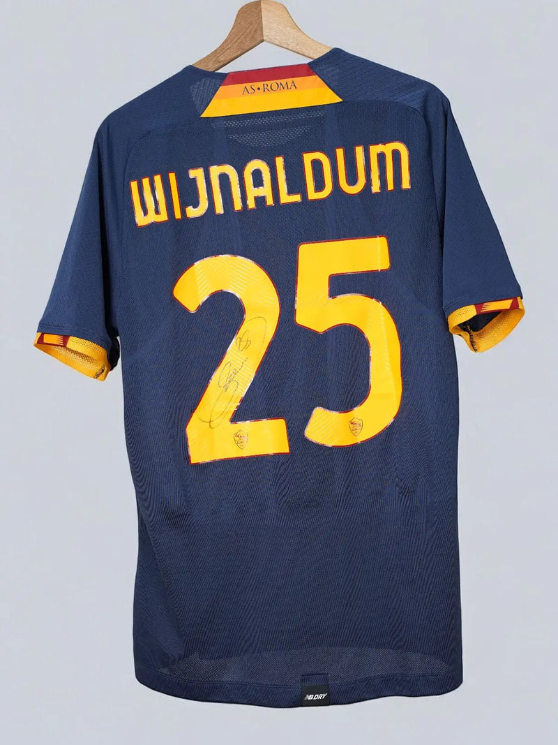 AS Roma Fourth Shirt 2021/22 Signed Wijnaldum 25