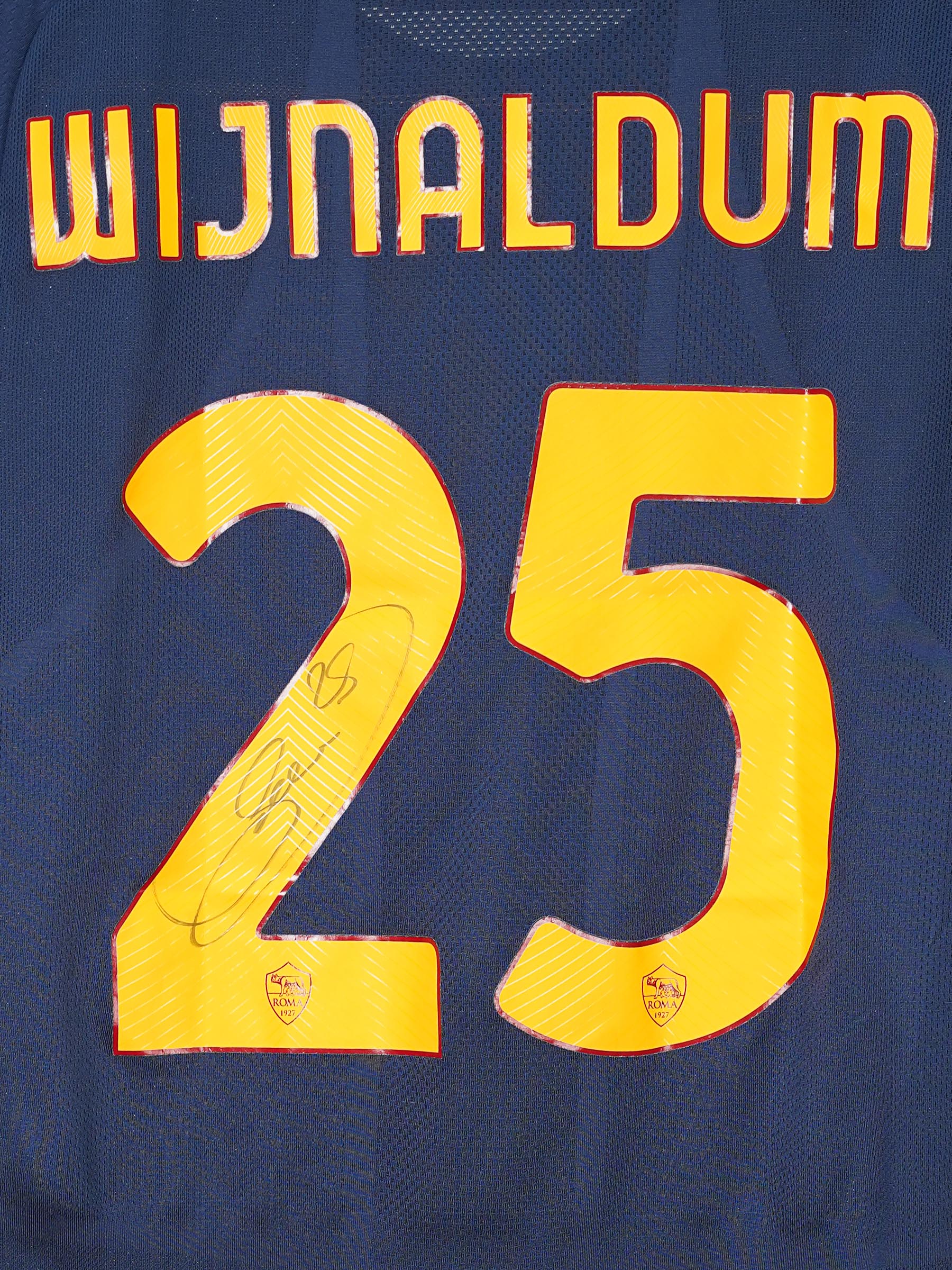 AS Roma Fourth Shirt 2021/22 Signed Wijnaldum 25 (XL)
