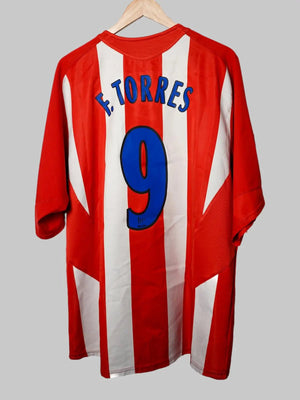 Camiseta local del Atlético de Madrid 2005/6 F.Torres 9 (XXL)