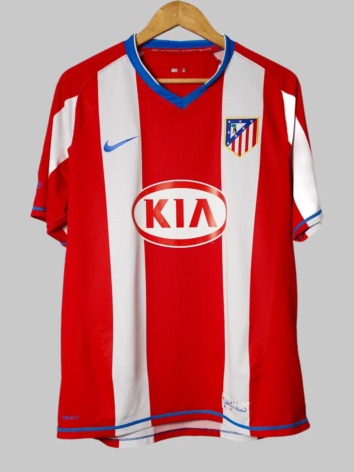 Atletico Madrid Home Shirt 2007/8 Kun Aguero 10 (L)