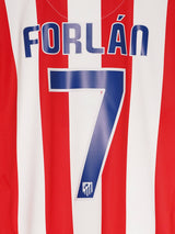 Atletico Madrid Home Shirt 2008/9 Forlan 7 (L)