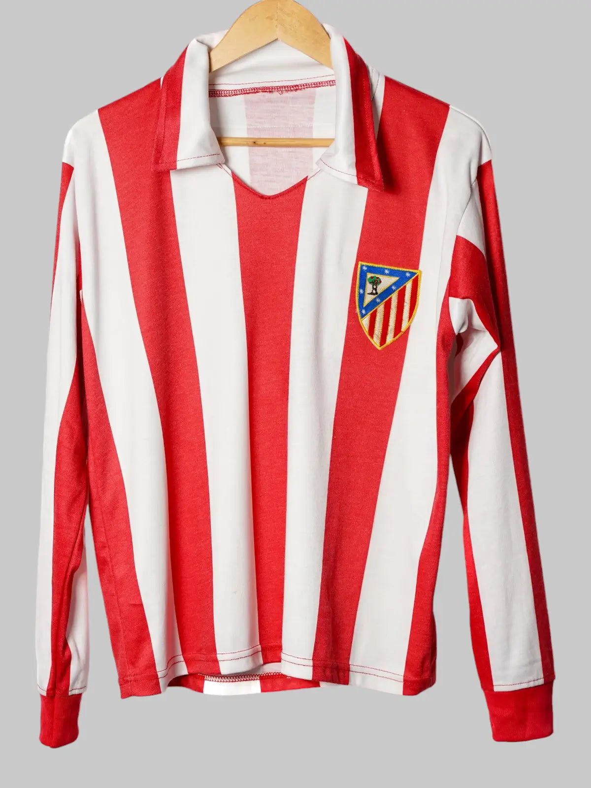 Atletico Madrid Long Sleeve Home Shirt 1980's 8 (S)