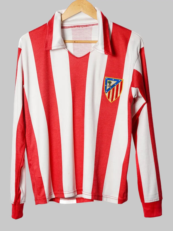 Atletico Madrid Long Sleeve Home Shirt 1980's #8 (S)