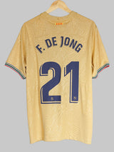 Barcelona Away Shirt 2022/23 F. De Jong 21 (L)
