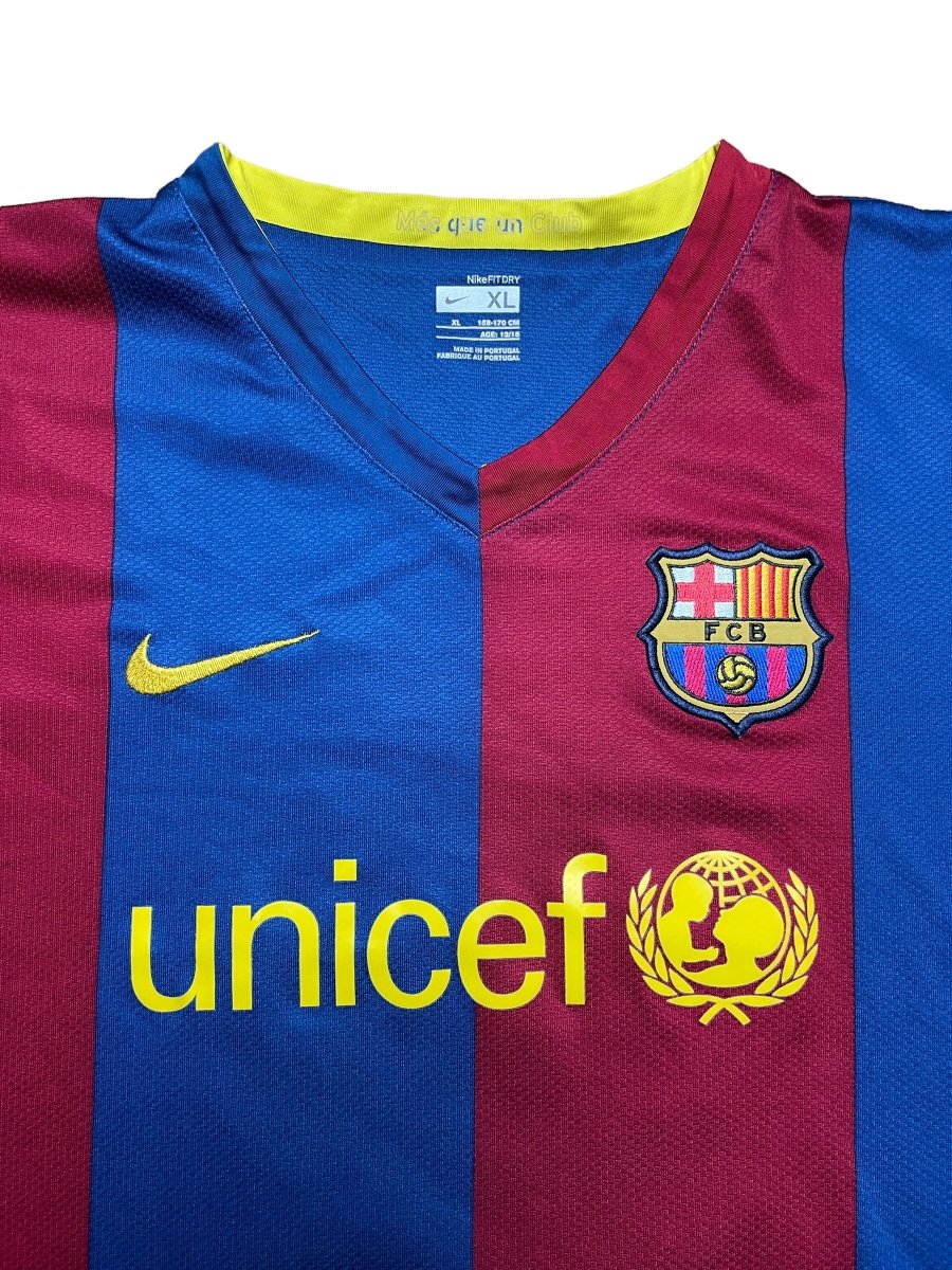 Barcelona Home Shirt 2006/7 Ronaldinho #10 - 8/10 - XL Kids