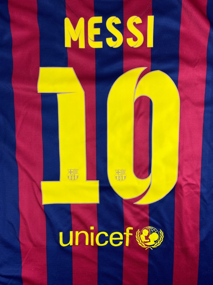 Barcelona home shirt 2013/14 Messi #10 - 8/10 - L