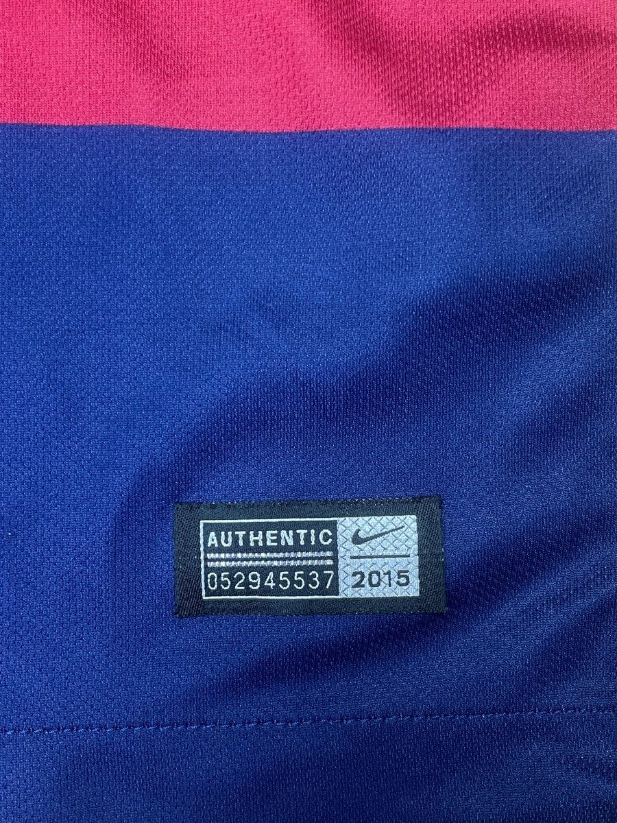 Barcelona Home Shirt 2015/16 - 10/10 - L